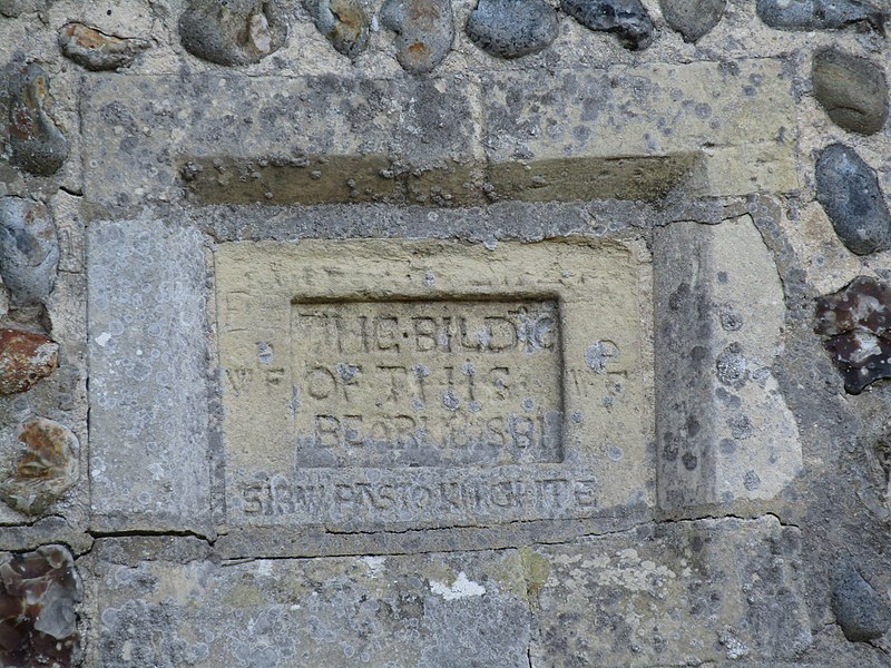 File:-2018-10-18 Plaque, Paston Great Barn, Paston, Norfolk.JPG