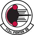 Thumbnail for File:113th Fighter Squadron emblem.jpg