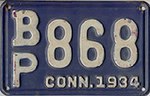 1934 Connecticut license plate AB123 format.jpg