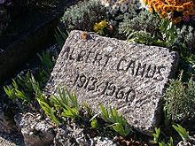 Photograph of Camus's gravestone