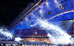 Fyrverkerier under invigningen av OS i Sotji