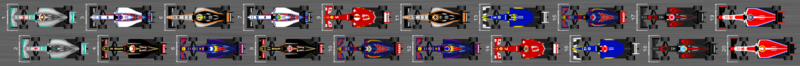 Schéma de la grille de qualification du Grand Prix automobile de Belgique 2015