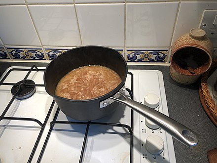 Home-made French onion soup