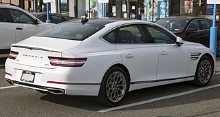 2021 Genesis G80 2.5T AWD in Uyuni White, rear right