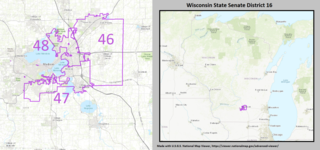 <span class="mw-page-title-main">Wisconsin's 16th Senate district</span>