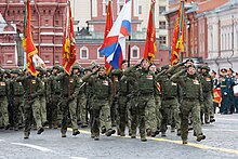 Participants in the Russian invasion of Ukraine on parade. 2024 Moscow Victory Day Parade 11.jpg