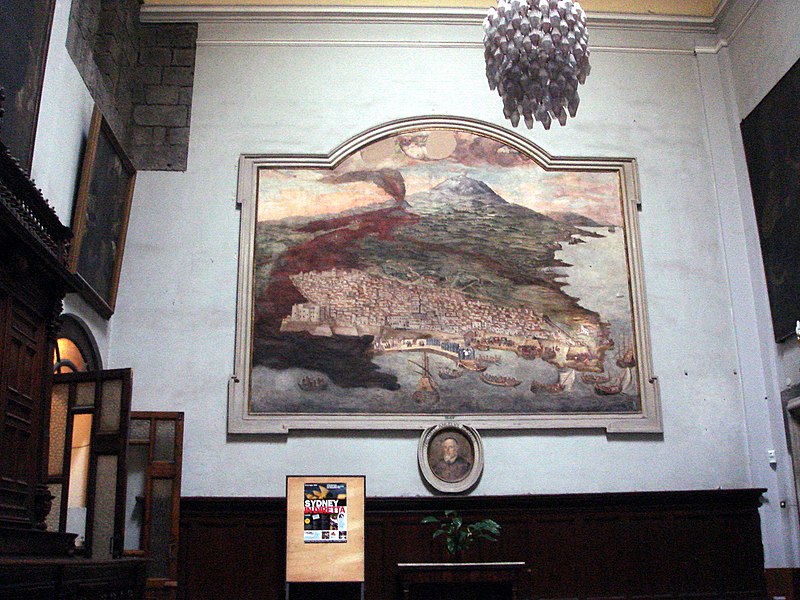 File:2981 - Catania - Cattedrale - Sagrestia (1675) - Giacinto Platania, Eruzione del 1669 - Foto Giovanni Dall'Orto, 4-July-2008.jpg