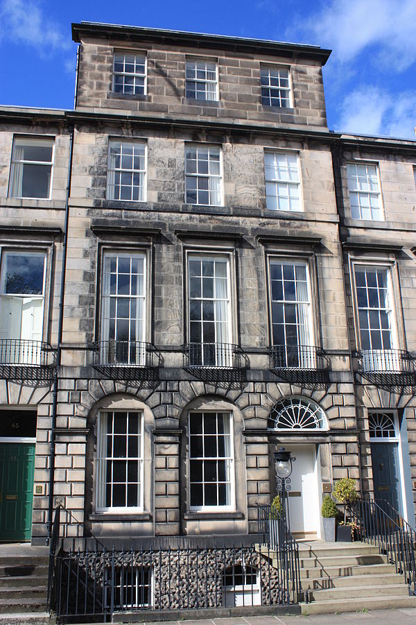 44 Heriot Row, Edinburgh, home of Rev Archibald Alison