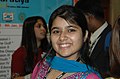 A smiling girl from Indian Diaspora at Hyderabad International Convention Centre (HICC) on the last day of the Pravasi Bharatiya Divas, in Hyderabad on January 9, 2006.jpg