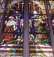 Post-Reformation window in the Memorial Church, Speyer, Germany