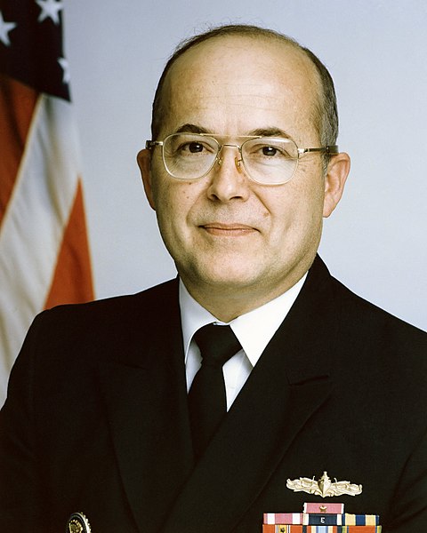 Image: Admiral John Poindexter, official Navy photo, 1985