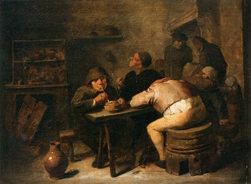 File:Adriaen Brouwer - Interior of a Smoking Room - WGA3310.jpg