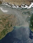 Aerosolforrureining over Nord-India og Bangladesh - NASA.