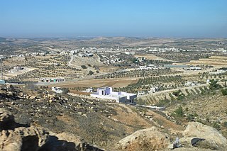 <span class="mw-page-title-main">Khirbet el-Qom</span> Archaeological site in the territory of the biblical kingdom of Judah, between Lachish and Hebron