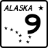 Alaska Route 9 markør