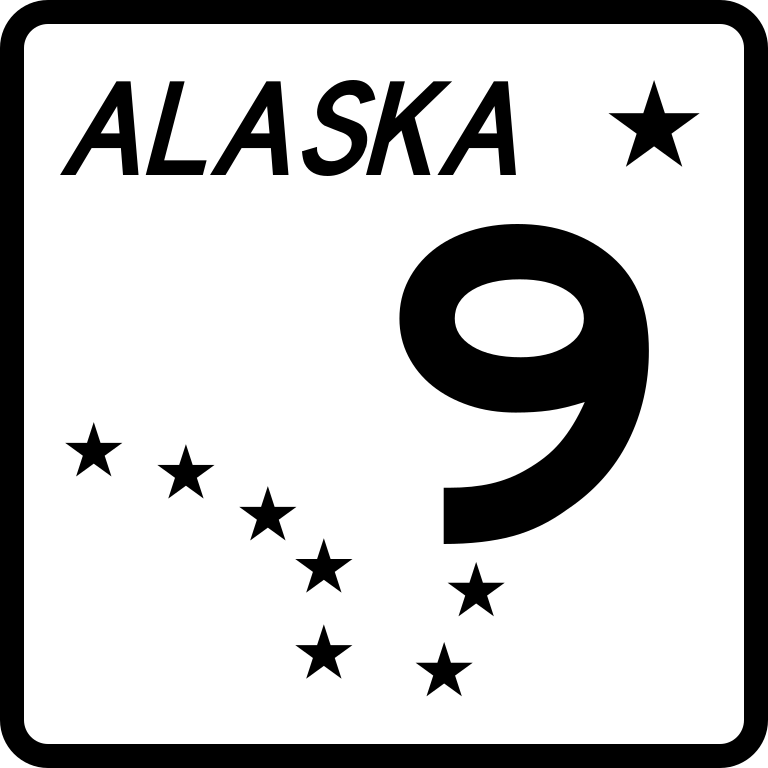 Аляска 9. Ziffler Alaska 09. Number Nine Shield.