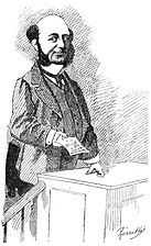Caricature of Alfred André by "Pierretti" in the 17 July 1873 issue