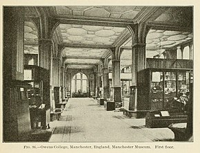 The first floor of the museum in 1903