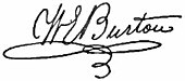 signature de William Evans Burton