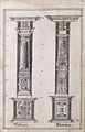 81r, Zeichnung Säulenordnungen: Tuscana, Dorica