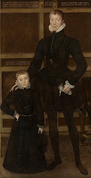 File:Attributed to Hans Eworth (d. 1574) - Henry, Lord Darnley (1545-67) and his brother Charles, 5th Earl of Lennox (1555-76) - RCIN 401227 - Royal Collection.jpg