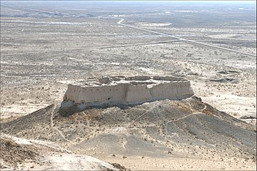 Fortress of Ayaz Kala in Khwarazm, overlooking the Kyzylkum Desert (6th to 8th century CE)