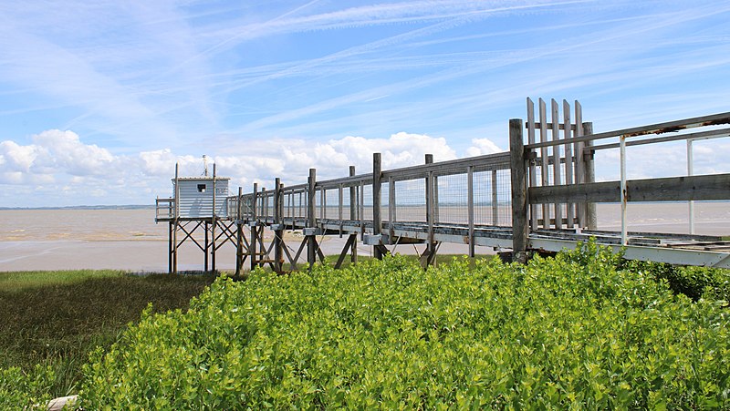 File:Bégadan - Port de By - Carrelet sur la Dordogne2.jpg