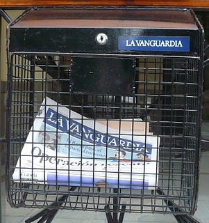 <i>La Vanguardia</i> Spanish- and Catalan-language newspaper, printed in Barcelona