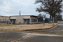 A one-story office building