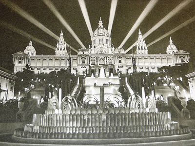 La inaguració del Palau Nacional el 1929.