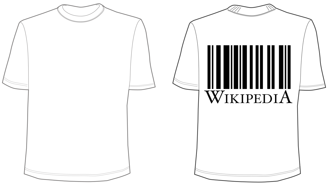 Download File:Barcode wikipedia shirt.svg - Wikimedia Commons