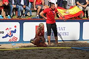 Deutsch: Beachhandball Europameisterschaften 2019 (Beach handball Euro); Tag 4: 5. Juli 2019 – Frauen, Viertelfinale, Spanien-Ungarn 1:2 (14:16, 26:16, 2:5) English: Beach handball Euro; Day 4: 5 July 2019 – Quarter Final Women – Spain-Hungary 1:2 (14:16, 26:16, 2:5)