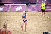 Deutsch: Beachhandball bei den Olympischen Jugendspielen 2018; Tag 5, 10. November 2018; Mädchen, Hauptrunde - Kroatien-Niederlande 1:2 English: Beach handball at the 2018 Summer Youth Olympics at 11 October 2018 – Girls Main Round – Croatia-Netherlands 1:2