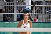 Deutsch: Beachvolleyball bei den Olympischen Jugendspielen 2018; Tag 11, 17. Oktober 2018; Jungen, Spiel um Platz 3 – USA (Devon Newberry/Lindsey Sparks)-Norwegen (Emilie Olimstad/Frida Berntsen) 1:2 (21–1/13–21/9–15) English: Beach volleyball at the 2018 Summer Youth Olympics at 17 October 2018 – Bronze Medal Match – USA (Devon Newberry/Lindsey Sparks)-Norway (Emilie Olimstad/Frida Berntsen) 1:2 (21–1/13–21/9–15)