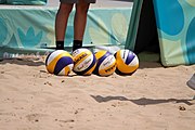 Deutsch: Beachvolleyball bei den Olympischen Jugendspielen 2018; Tag 11, 17. Oktober 2018; Mädchen, Finale – Italien (Claudia Scampoli & Nicol Bertozzi)- Russland (Maria Woronina & Maria Botscharow) 0:2 (19–21/19–21) English: Beach volleyball at the 2018 Summer Youth Olympics at 17 October 2018 – Girls Final – Italy (Claudia Scampoli & Nicol Bertozzi) - Russia (Maria Voronina & Maria Bocharova) 0:2 (19–21/19–21)