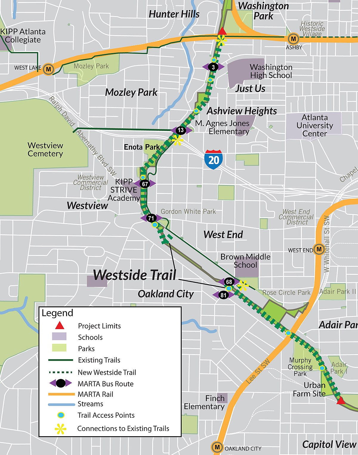 Atlanta Beltline Trail Map File:beltline Westside Trail Map.jpg - Wikimedia Commons