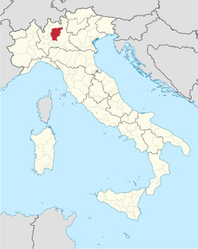 Locatie van de provincie Bergamo