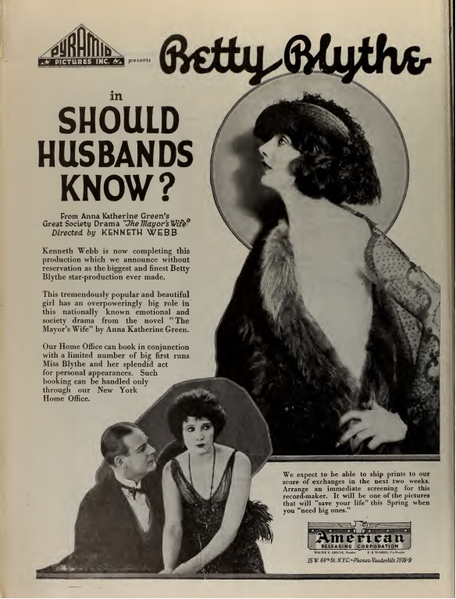 File:Betty Blythe in Should Husbands Know by Kenneth Webb Film Daily 1922.png