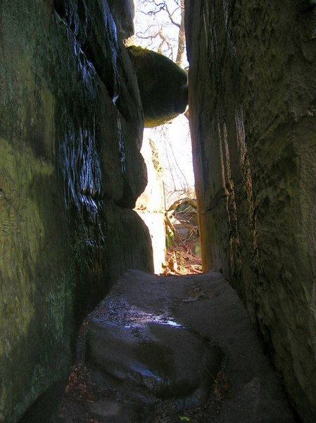 File:Boulder Bridge Route 2b, Isolated Buttress, Harrison's Rocks - geograph.org.uk - 656366.jpg