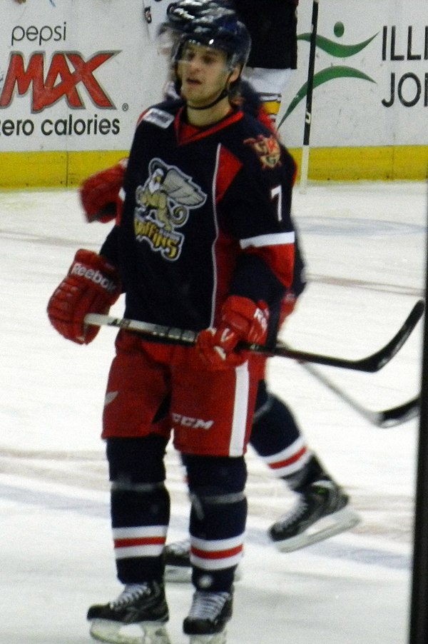 Smith playing with the Grand Rapids Griffins