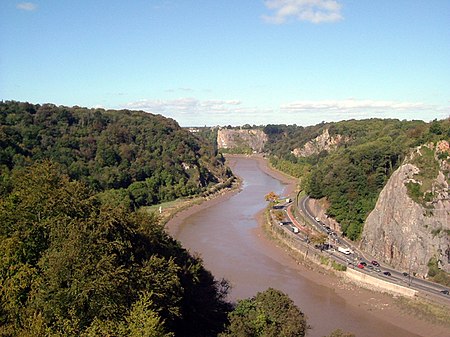 A view of the Avon Gorge, designated as an SSSI for both its biological and its geological interest Bristol ag from csb 041004.jpg