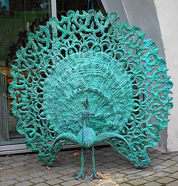 Sculpture “Peacock” by Bronisław Chromy