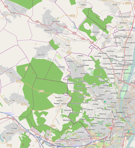 testvérhegy térkép File Buda Hills Osm Map 2 Png Wikimedia Commons testvérhegy térkép