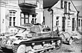 Panzer II harckocsi és az utána akasztott üzemanyagtartalék
