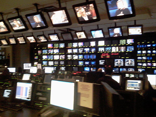 CNBC's control room in New Jersey