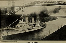 Prinz Heinrich
passing through the Kaiser Wilhelm Canal Canada's sons and Great Britain in the world war; (1919) (14585011217).jpg