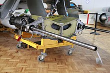 Canon DEFA 30 mm en montage jumelé sur Mirage III au Musée de l'aviation militaire de Payerne (Suisse)