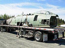 F-100D delivered to Carolinas Aviation Museum CarolinasAviationMuseumF100fromTomReilly.jpg