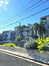 PR-2 west near PR-864 intersection in Hato Tejas barrio