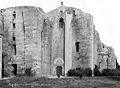 Façade ouest de la cathédrale Saint-Pierre-et-Saint-Paul de Maguelone par Séraphin-Médéric Mieusement (mars 1888).